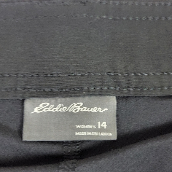 Eddie Bauer Black Adventurer 2.0 Active Hiking/Pickleball Skirt/Skort Sz 14 - Picture 14 of 15